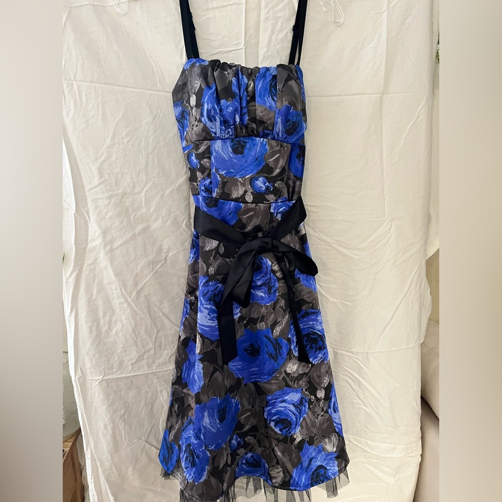 Quality satin midi dress from Dressbarn